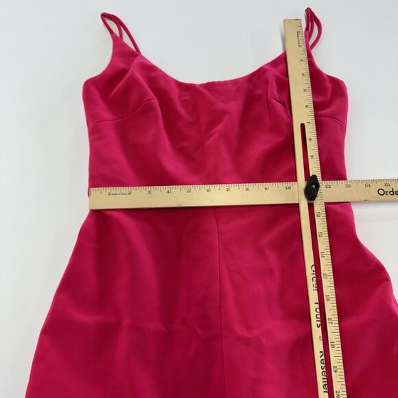 Christian Siriano Dress Womens 2 Pink Sleeveless Midi Formal Slit Evening Gown - Picture 6 of 10